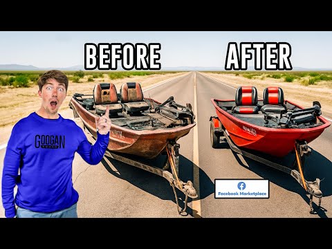 2v2 Facebook Marketplace BOAT RESTORATION CHALLENGE! ($3000 Budget)