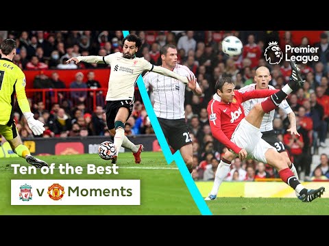 10 UNFORGETTABLE Liverpool vs Manchester United Moments | Premier League