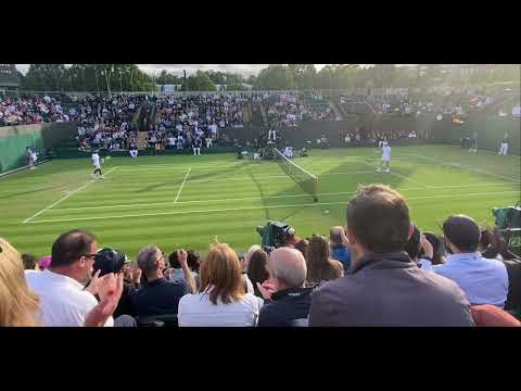 Yannik Sinner vs Mikael Ymer, match point Wimbledon 2022