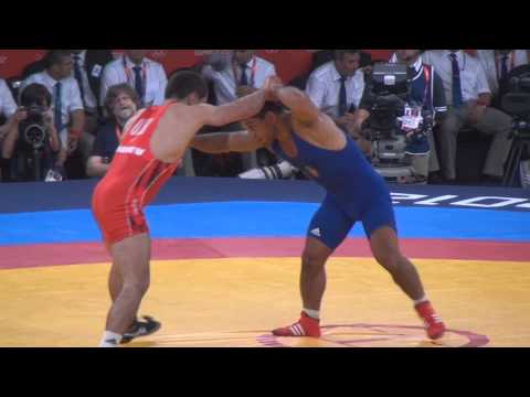 Soslan Tigiev (UZB) vs Gabor Hatos (HUN) Bronze Finale 74kg