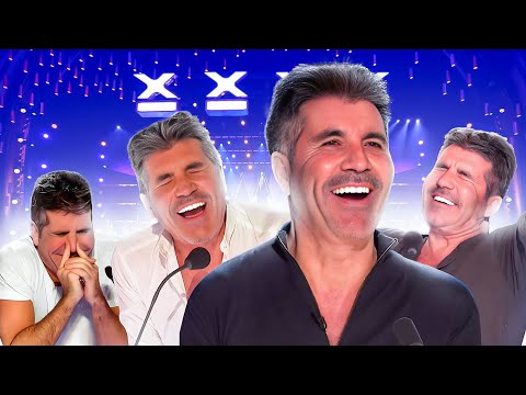 When Simon Cowell LAUGHS Out Loud! Top 10 FUNNIEST Comedians Ever! 😂