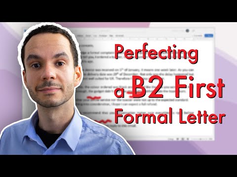 B2 First (FCE) Writing Email Sample: Perfecting a Letter of Complaint