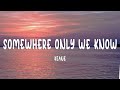 Keane Somewhere Only We Know Lyrics