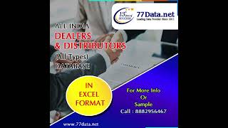 Tap into 48,100 All India Dealers & Distributors Database! 🌏