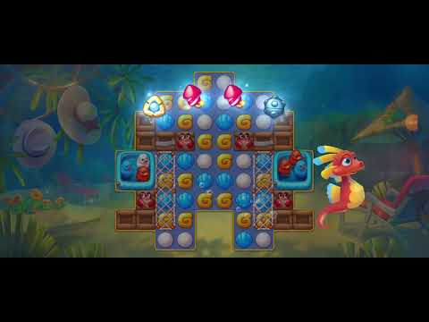 #Unlocking New Level 5855 #challenge  #fishdom #playrix