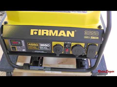UNBOXING - Firman 120v/240v Generator unboxing and startup