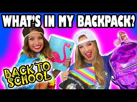 What's In My Backpack Challenge: Back To School 2017. Totally TV