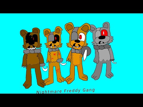 Nightmare Freddy Gang (SpeedPaint)