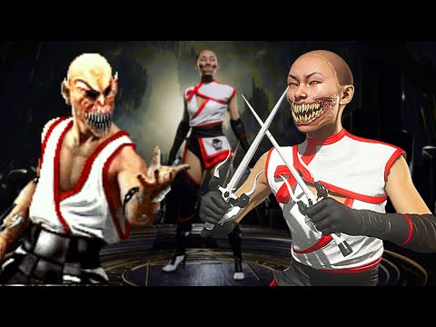 Mileena Wearing Baraka's Klassic Outfit