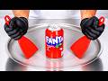 Fanta Strawberry Kiwi Ice Cream Rolls ASMR