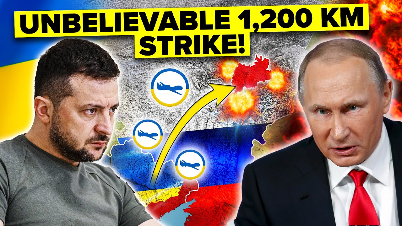 Ukraine CRIPPLES Russia’s Drone Empire with UNTHINKABLE 1,200 KM Strike