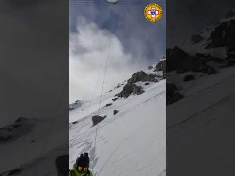 Recupero “acrobatico” sul Monte Bianco Recupero “acrobatico” sul Monte Bianco