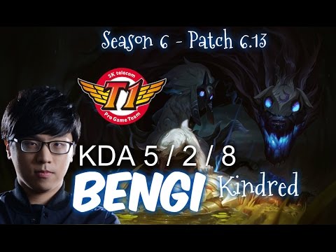 SKT T1 Bengi KINDRED vs GRAGAS Jungle - Patch 6.13 KR Ranked | League of Legends