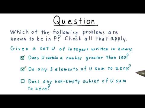 Which are in P Quiz Solution Georgia Tech Computability Complexity Theory Complexity