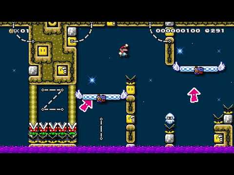 Poisonous Platforming by Z-WINNER 🍄Super Mario Maker 2 ✹Switch✹ #bzu