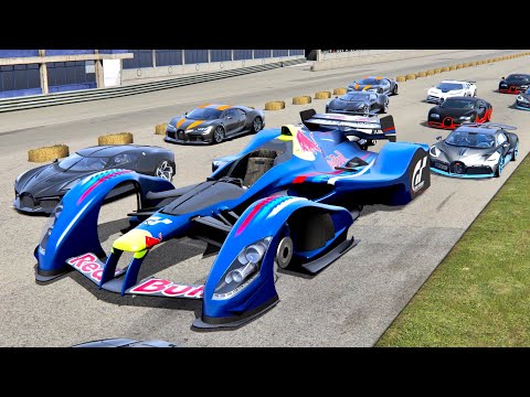 Bugatti Hypercars vs Red Bull X2010 Gian Alien - Drag Race 20 KM