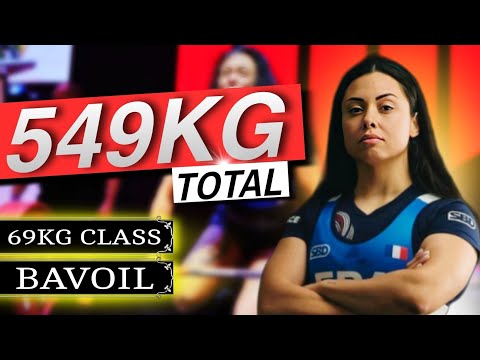 Bavoil Prescillia 1st Place 549Kg Total 69Kg IPF Open Classic World Championship #powerlifting