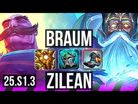 BRAUM & Lux vs ZILEAN & Ezreal (SUP) | EUNE Master | 25.S1.3