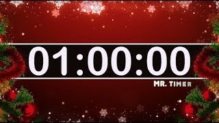 1 Hour Countdown Timer with Christmas Music! 60 Minute Timer for Kids!