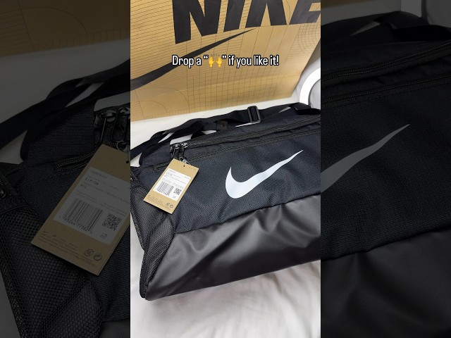 Vídeo relacionado con NIKE Hombre Gym Bag, Black/Black/White, Talla única