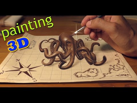 Parov Stelar feat. AronChupa /3D Speed Drawing (Lyric Video) Grandpa’s Groove