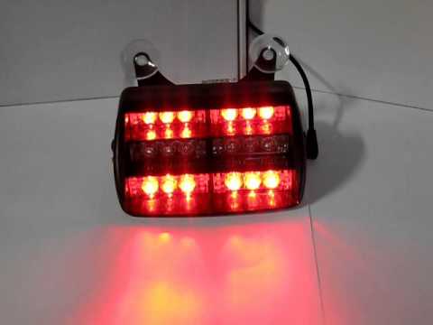 LED CREE προειδοποιητικός φάρος strobo με 3 προγράμματα 12V-thumb-1