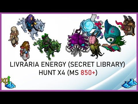 Tibia Hunt - Livraria Energy x4 (MS 850+)