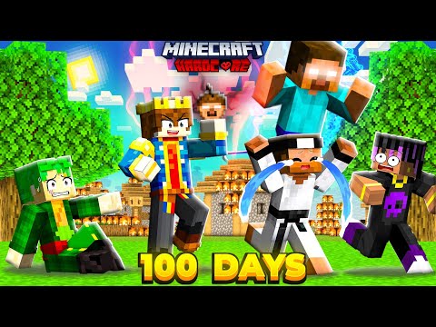 100 Days But YOU CAN CRAFT CUSTOM APPLES In Hardcore Minecraft 😰