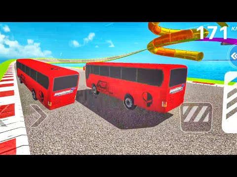 Impossible😱 Bus Stunt Racing 2024 - Mega😲 Ramp Part 3