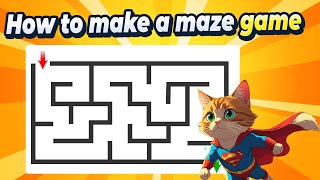Scratch maze game project for beginners | How to make an easy game for kids in 10 minutes
