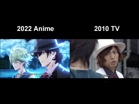 Kamen Rider W anime【Fuuto Pi 】ep2 Comparison 2022 Anime VS 2010 TV - (What if CV change to orignal)