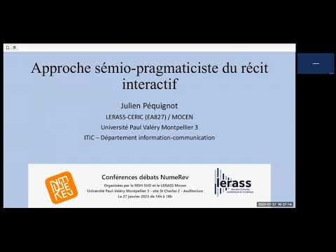 Approche sémio-pragmaticiste du récit interactif