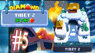 Diamond quest don't rush Tibet 2 stage 5 walkthrough with all red diamond.