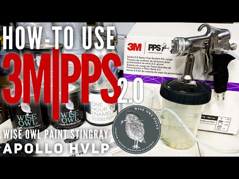 How-To Use the 3M PPS 2.0 Spray Gun Cup System on the Wise Owl Paint Stingray Apollo HVLP Sprayer