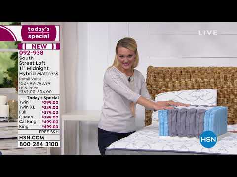 South Street Loft 11" Midnight Hybrid Mattress  Twin