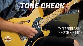 Video thumbnail for TONE CHECK: Fender Britt Daniel Tele Thinline Guitar Demo | No Talking by Cream City Music