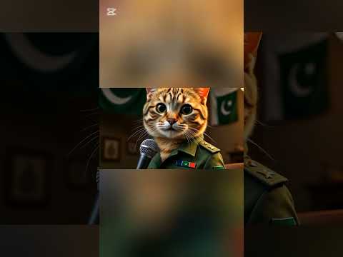 Ai create video of cat in the voice of general asim munir #youtubeautomation #ai #asimmunir#cats
