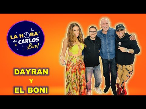 @LaHoradeCarlos con los cantantes Dayran y "El Boni"