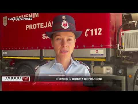 Incendiu în comuna Ciofrângeni ( 09 08 2023 )
