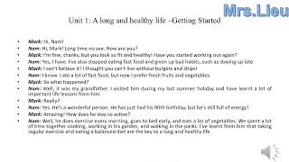 Tiếng Anh 11:Unit 1 - a long and healthy life -Getting started