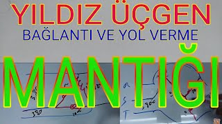 YILDIZ ÜÇGEN BAĞLANTI VE YOL VERME MANTIĞI