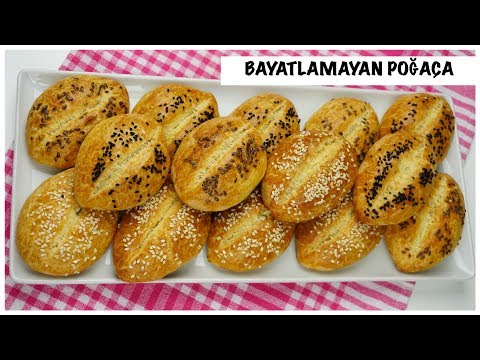 Günlerce bayatlamayan kıyır kıyır poğaça / mayasız 5 dakikada/nefis yemek tarifleri / Figen Ararat