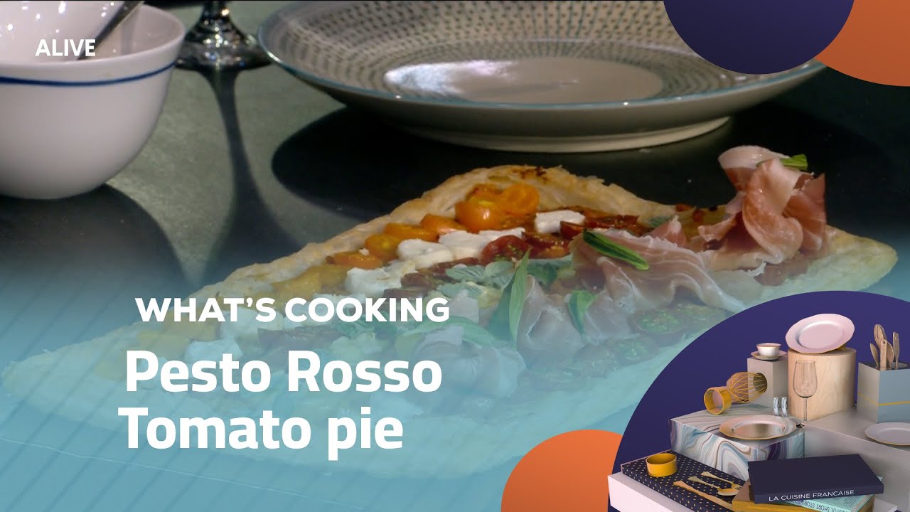 Whats Cooking - 11/09/2025 - Pesto Rosso Tomato pie