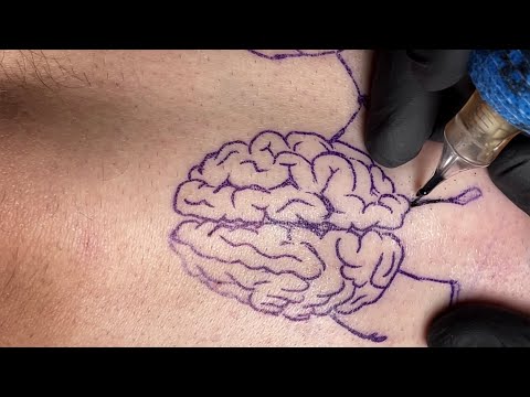 Brain and Heart tattoo | Real time