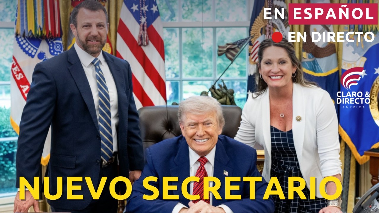 EN ESPAÑOL: TRUMP JURAMENTA A NUEVO SECRETARIO DEL DHS  MARKWAYNE MULLIN