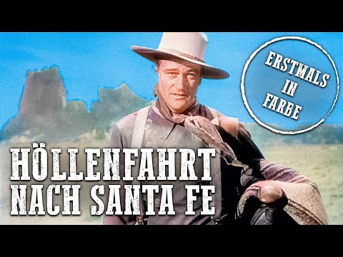 Höllenfahrt nach Santa Fé | 4K | John Wayne | Westernfilm | Deutsch | Koloriert