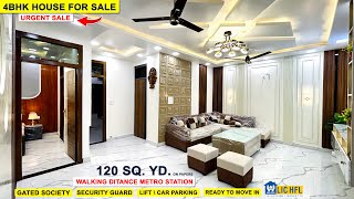 URGENT Sale 🤩4BHK House FOR SALE IN DELHI, Gated Gali, Walking metro | 4bhk Ready to Move #trending