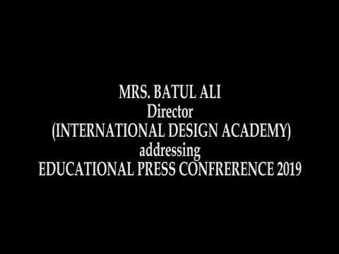 Mrs Batul Ali Founder & Director of IDA making an official Announcement by addressing the Press😇