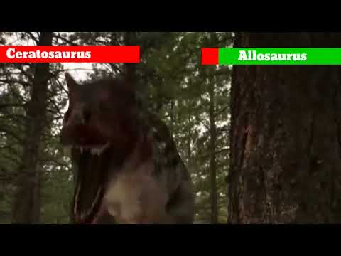 Ceratosaurus Vs Allosaurus - With Healthbars