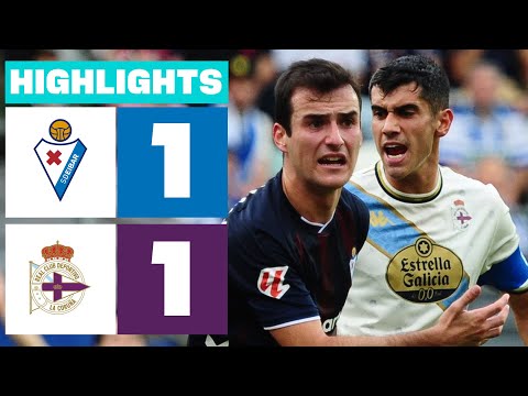 SD EIBAR  1 - 1 RC DEPORTIVO | RESUMEN LALIGA HYPERMOTION